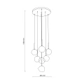 LAVA BROWN LAMPA WISZĄCA 7XG9 11328 TK Lighting