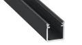 Profil aluminiowy czarny typ Y 1m + klosz mleczny EKPR6336 Eko-Light