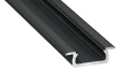 Profil aluminiowy czarny typ Z 1m + klosz mleczny EKPR6381 Eko-Light