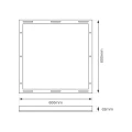 Ramka Aluminiowa 60x60 Backlit EKP0575 Eko-Light