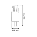 Żarówka LED 2,3W G4 12V 3000K Silikon EKZA1728 Eko-Light