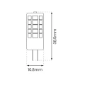 Żarówka LED 2W G4 12V 4000K Ceramiczna + PC EKZA1733 Eko-Light