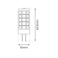 Żarówka LED 3W G4 12V 4000K Ceramiczna + PC EKZA1735 Eko-Light