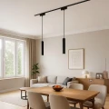 Reflektorek Slim Magnetic Track Czarny pendant 6W LED Tuya CCT 48V ML2599 Milagro