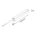 Zasilacz Slim Magnetic Track Czarny 200W 48V ML2603 Milagro