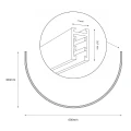 Szyna 1/2 Okrąg Natynk Magnetic Track 5mm fi 60cm ML2619 Milagro