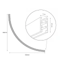 Szyna 1/4 Okrąg Natynk Magnetic Track 5mm fi 60cm ML2620 Milagro