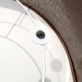 Lampa sufitowa Marshall 3xE27 Ø50cm Biały/Brąz MLP2424 Milagro