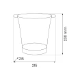 Pojemnika do ochłodzenia napojów na lód Cooler LED RGB 23cm IP44 EKO1457 Eko-Light
