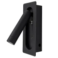 Kinkiet podtynkowy Inn 3W LED 3000K Czarny ML2584 Milagro