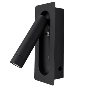 Kinkiet podtynkowy Inn 3W LED 3000K Czarny ML2584 Milagro