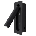 Kinkiet podtynkowy Inn 3W LED 3000K Czarny ML2584 Milagro