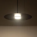 Lampa wisząca PIATTO Czarna 1xGX53 fi 350mm MLP2909 Milagro