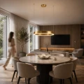 Lampa wisząca CIRCLE 60 LED mosiądz szczotkowany 60 cm ST-8848-60 brass Step into Design