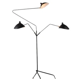 Lampa podłogowa CRANE-3F czarna 210 cm F8703 Step into Design