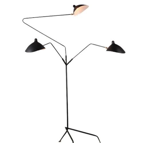 Lampa podłogowa CRANE-3F czarna 210 cm F8703 Step into Design