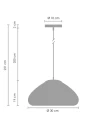 Lampa wisząca VICTORY GLOW M miedziana 30 cm ST-9002M copper Step into Design
