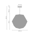 Lampa wisząca FUTURI STAR złota 48 cm ST-5001-L gold Step into Design