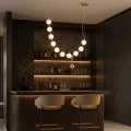 Lampa wisząca CORALLI L biało-mosiężna DP0251-L1380 Step into Design