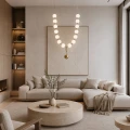 Lampa wisząca CORALLI L biało-mosiężna DP0251-L1380 Step into Design