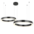 Lampa wisząca CIRCLE 60+80 LED tytanowa na 1 podsufitce ST-8848-60+80 black Step into Design
