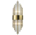 Lampa ścienna DRACO-S kryształowa złota 45 cm - styl glamour ST-88003W-S gold Step into Design