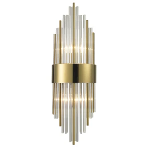 Lampa ścienna DRACO-S kryształowa złota 45 cm - styl glamour ST-88003W-S gold Step into Design