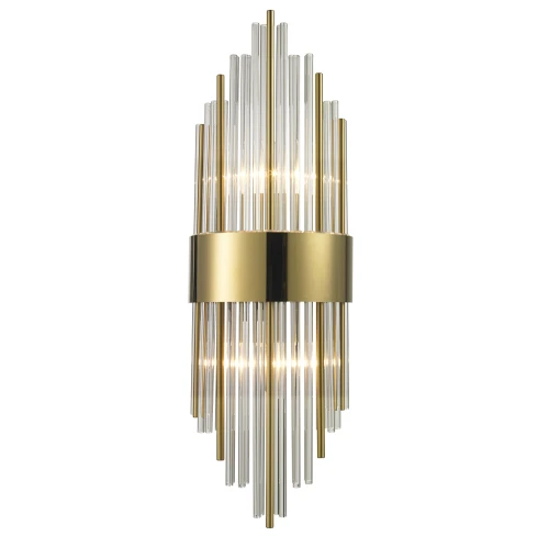 Lampa ścienna DRACO-S kryształowa złota 45 cm - styl glamour ST-88003W-S gold Step into Design