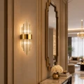 Lampa ścienna DRACO-S kryształowa złota 45 cm - styl glamour ST-88003W-S gold Step into Design