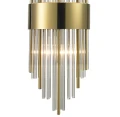 Lampa ścienna DRACO-S kryształowa złota 45 cm - styl glamour ST-88003W-S gold Step into Design