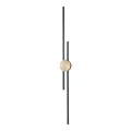 Lampa ścienna LED CENTRO czarny i mosiądz 122 cm - elegancki kinkiet ST-B3327-L Step into Design