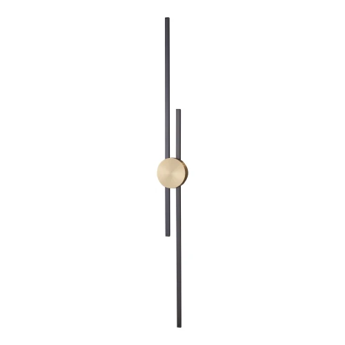 Lampa ścienna LED CENTRO czarny i mosiądz 122 cm - elegancki kinkiet ST-B3327-L Step into Design