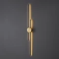 Lampa ścienna LED CENTRO czarny i mosiądz 122 cm - elegancki kinkiet ST-B3327-L Step into Design