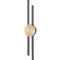 Lampa ścienna LED CENTRO czarny i mosiądz 122 cm - elegancki kinkiet ST-B3327-L Step into Design