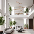 Lampa wisząca GUFO 1 LED różowe złoto 36 cm ST-DL8504 Step into Design