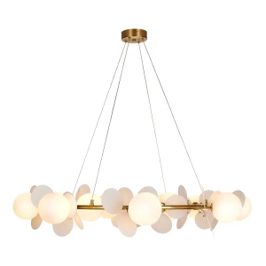 Lampa wisząca CHIC biało złota 105 cm - nowoczesna lampa do salonu ST-DL-2969 Step into Design