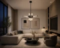 Lampa wisząca QUADRO-12 LED czarna RH115-12P amber Step into Design