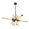 Lampa wisząca QUADRO-12 LED czarna RH115-12P amber Step into Design