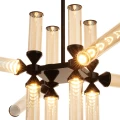 Lampa wisząca QUADRO-12 LED czarna RH115-12P amber Step into Design