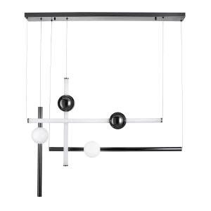 Lampa wisząca O-LINE L-4 LED czarna 110 cm ST-1691L-4 BLACK Step into Design