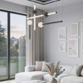 Lampa wisząca O-LINE L-4 LED czarna 110 cm ST-1691L-4 BLACK Step into Design