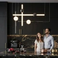 Lampa wisząca O-LINE L-4 LED czarna 110 cm ST-1691L-4 BLACK Step into Design