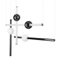 Lampa wisząca O-LINE L-4 LED czarna 110 cm ST-1691L-4 BLACK Step into Design