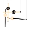 Lampa wisząca O-LINE L-4 LED czarna 110 cm ST-1691L-4 BLACK Step into Design