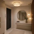 Plafon LED MAGIA-40 okrągły 40 cm - złoty kryształowy, styl glamour ST-D8801C-R40-MAGIA Step into Design