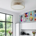 Plafon LED MAGIA-40 okrągły 40 cm - złoty kryształowy, styl glamour ST-D8801C-R40-MAGIA Step into Design