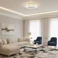 Plafon LED MAGIA-40 okrągły 40 cm - złoty kryształowy, styl glamour ST-D8801C-R40-MAGIA Step into Design