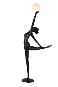 Lampa podłogowa WOMAN BALLERINA czarna 210 cm F9221 Step into Design