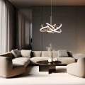 Lampa wisząca Spider 48 cm złota LED CCT LP-1225/1P 48 GD Light Prestige