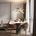 Lampa wisząca Spider 58 cm złota LED CCT LP-1225/1P 58 GD Light Prestige